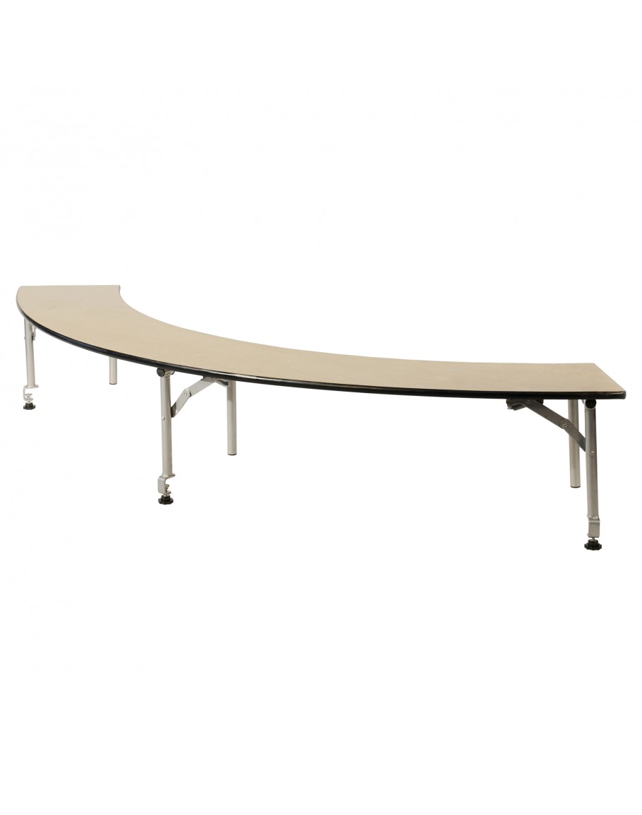 Serpentine Portable Wood Bar Top Riser, Vinyl Edging